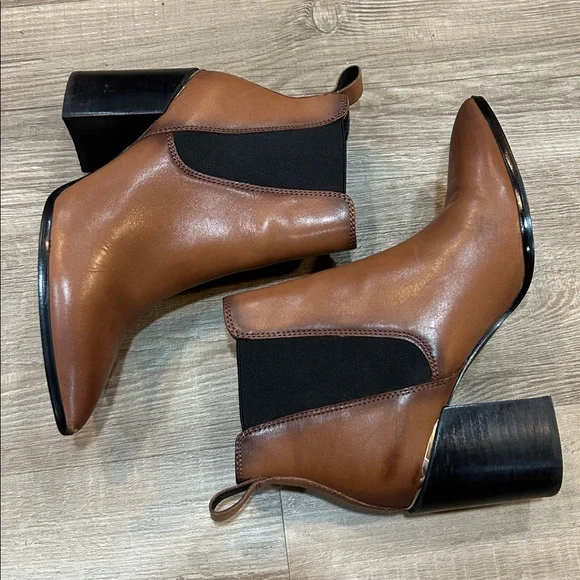 Steve Madden Brown Leather KNOXI bootie, size 8 - Picture 2 of 6